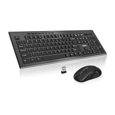 China Adjustable 5 DPI Level 5 DPI Mouse and 2.4GHz Wireless Computer Keyboard 112 Keys / Quiet Keyboard JYX-11 for sale