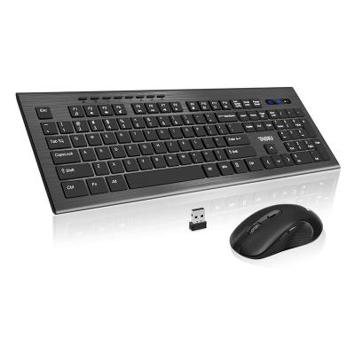 China Wireless keyboard and mouse combo, adjustable 5 DPI level mouse and 2.4GHz wireless computer keyboard, independent on/off switch JYX-11 for sale