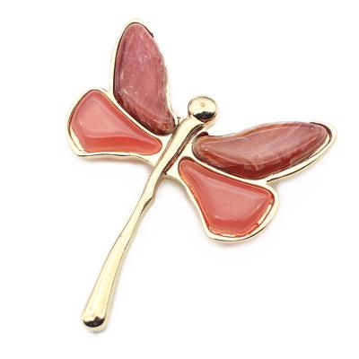 China Brooch Jewelry ODM Accepted Lucite Brooch Jewelry For Ladies Dragonfly Brooches Pin for sale