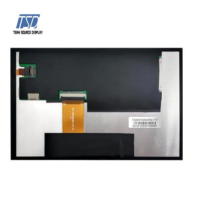 중국 자동 기준의 7 인치 500 Nits 800x480 LVDS TFT LCD 디스플레이 단위 판매용