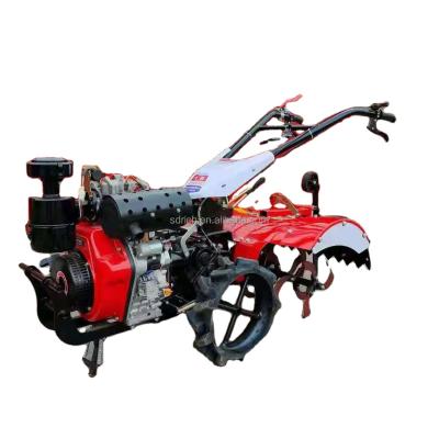 China Factory Diesel Engine Small Garden Tillers And Rotary Cultivator Tiller For Old Bed for sale