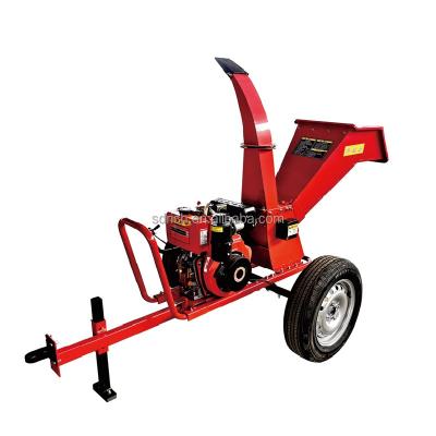 China Self Propelled Portable Building Material Stores Wood Chipper With Diesel Engine Forest Log Wood Chipper for sale