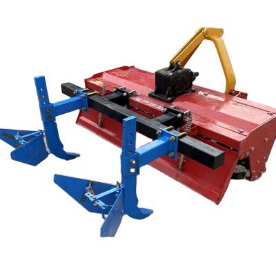 China Three Point Hitch Rotary Tiller Plant Tractor With One Row / Two Row Bed Shaper Ridger for sale