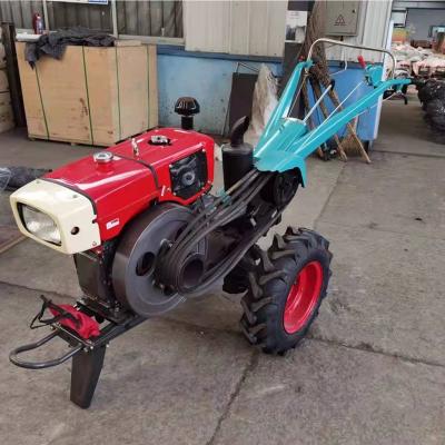 China Durable Mini Tractor In Belt System For Cultivation Manual Power Tiller Belt Driven Tractor for sale