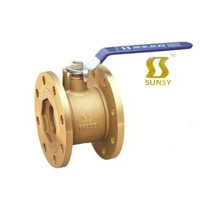 China general sunsy yuhuan shunshui factory PN16 DN15-DN300 flange brass ball valve for sale