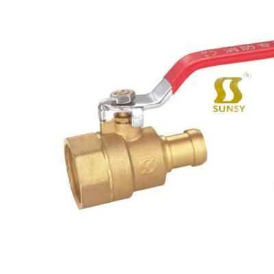 China Factory dn25 thread screw fire coil male female internal external brass ball valve sunsy yuhuan general with nipple for fire fighting for sale