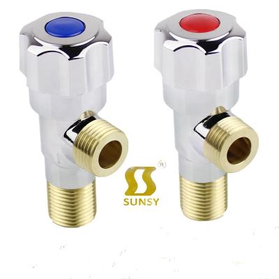 China Sunsy General China Yuhuan Shunshui Factory BSP Angle Valve Sunsy Two Way Brass Adjustable ABS Handle Pneumatic For Bathroom Wash Room for sale