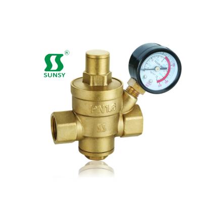 China Sunsy General China Yuhuan shunshui factory BSPP BSP TNP forged male female thread brass pressure release valve reduce valve for sale