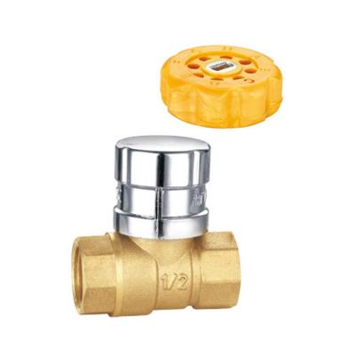 China Magnetic Locking Ball Valve Ball Valve Lock Zinc General Brass Plastic Lock for sale