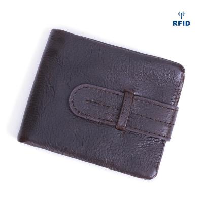 China 2022 Bestselling Amazon RFID Business Gifts PU Pocket Men ID Card Holder Genuine Leather Thin Thin Wallet With Rfid for sale