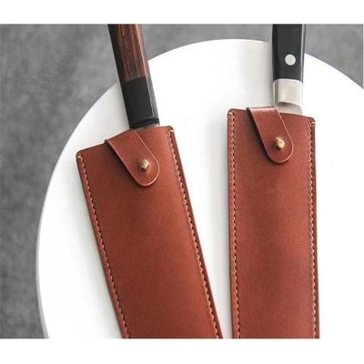 China Europe Knife Cover Knife Pocket Kitchen Knife Genuine Leather Sheath for sale