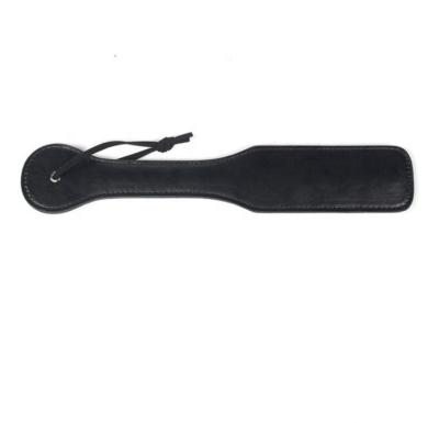 China PU Satin And Leather Paddle Sex Toys Hand-Spanking Spanking Tool for sale