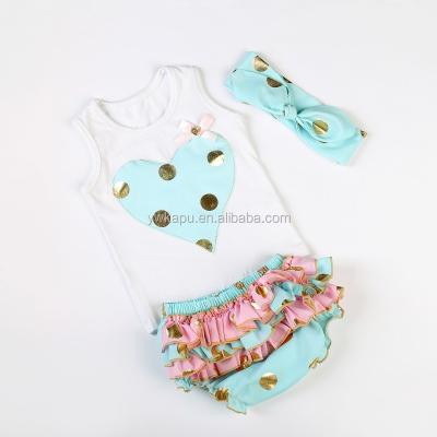 China Cheap New Style Baby Clothing Set Newborn Baby Antibacterial Set Baby Bloomers Set for sale