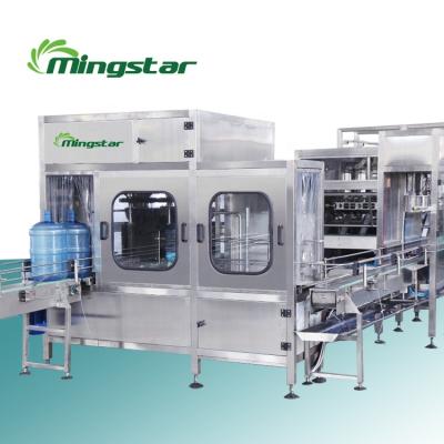 China Automatic 19 liter bucket bottle beverage 5 gallon bottle washing machine water filling capping machines for bottling line for sale