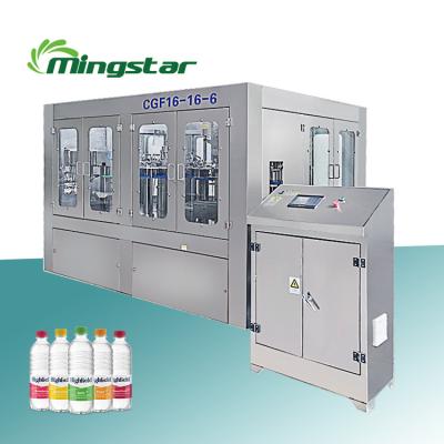 China Beverage Aquatic Plant Small Scale PET Plastic Bottle Mineral Water 3 In 1 Automatic Water Filling Machine for sale