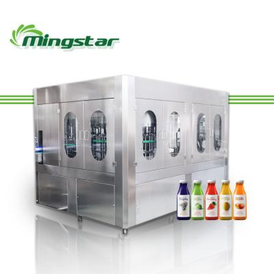 China Beverage Soft Drink Fruit Mango Juice Water Bottle Filling Packaging Machine Beverage Capping Plant for sale