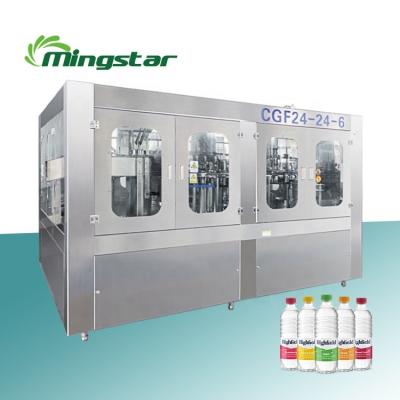 China Automatic Beverage Bottle Carbonated Water Soft Drinks Rinsing Beverage Soda Filling Capping Filling Machine for sale