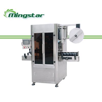 China Hot Automatic PET Round Bottle Labeling Machine Sleeve Shrink Beverage Vending Labeling Machine for sale