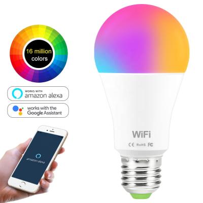 China Lighting CTORCH Aluminum+Pc Rgbw E27 7W 9W 12W Indoor Wifi Compatible Light Led Smart Bulb With Alexa for sale