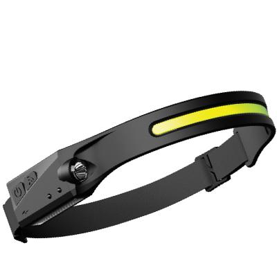 China New Sensor HEADLAMP Dual Light Source Night Outside Climbing Waterproof Camping USB Rechargeable Headlamp Working Headlights for sale