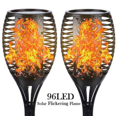 China Solar Garden LED Flame Lights IP65 Outdoor Waterproof Led Solar Garden Light Flickering Flame Torch Lamp for Yard Garden Balcony for sale