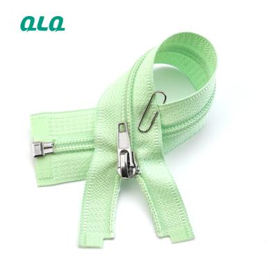 China Factory price NO.5# open end nickel free nylon zipper for garment and bag for sale