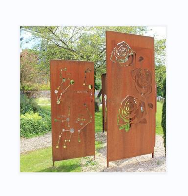 China Garden Decoration New Design Outdoor Metal Wall Decor Art Privacy Screen for sale