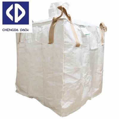 China Food Grade / Super Water-pfoof Bag Suppliers 1 Ton Big Bag Manufacturer Pp Jumbo Industrial Big Bag For Cement en venta