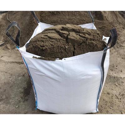 China Food Grade 1000KG Recycled FIBC Coal Sand Cooper Bags 1 Ton Construction Packing Big Bag Te koop