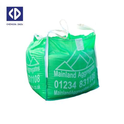 China 100% Breathable PP Bulk Big Plastic Bag FIBC 1000KG 1500KG Jumbo Ton Bags For Sand Silica Stone zu verkaufen