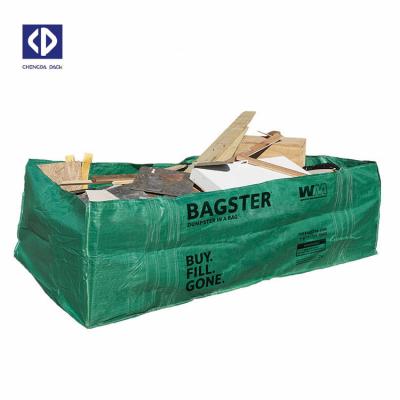 China Food Grade OEM 1MT FIBC Skip Bulk Bags Flat Bottom Dump Asbestos Open Top PP Woven Bags Te koop