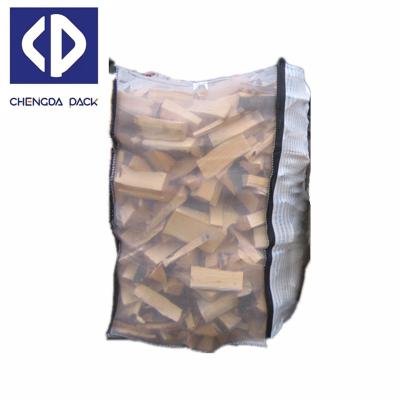 China Selling Food Grade Firewood / Water-pfoof Ventilated Breathable PP Fibc Big Bag for sale