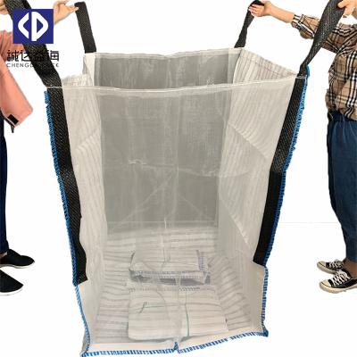 中国 1500kg Breathable Food Grade Firewood/Water-pfoof and Airy High Quality Mesh Bulk Big Bag 販売のため