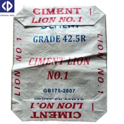 China 20kg Recyclable Moisture Proof PP Laminated Woven Bags Valve PP Cement Bags for sale