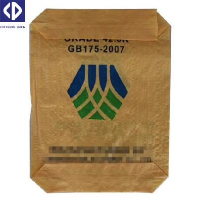 China 50kg PP Woven Valve Bag Moisture Proof Plastic Supplier For Gypsum Powder Fertilizer Rice Cement Feed Seeds Te koop