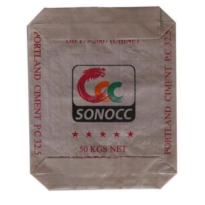 China Recyclable PP PE Valve Bag PP Cement Plastic Bag Laminated 25kg 50kg Te koop