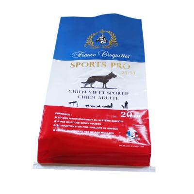 China Recyclable Colored PP Woven Packaging Rice Flour BOPP Laminated Fertilizer Grain Chemical Sugar Bags for sale