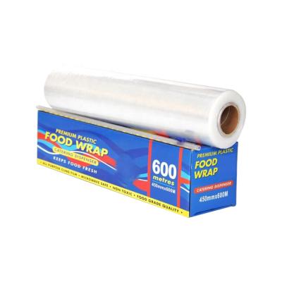 China China Plastic Wrap Moisture Proof Soft PVC Cling Transparent Film For Food Grade for sale