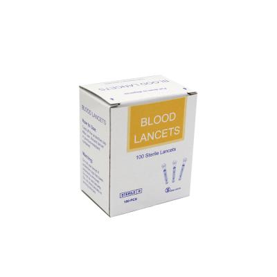 China Disposable medical exam fast delivery sterile safty lancet, disposable sterile 21g-30g blood taking needle for sale