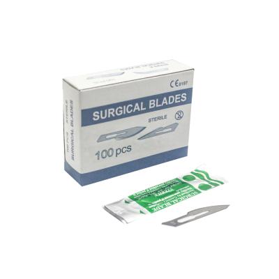 China Disposable Surgery Instruments Wholesale Customized Disposable Stainless Steel Or Sterile Carbon Steel Surgical Blade Is For Surgeons Scalpel Blades for sale