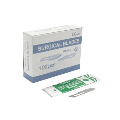 China Disposable Surgery Instruments Skillful Manufacturing Sterile Types Carbon Steel No 10 Scalpels Disposable Surgical Blade Is Medical Surgical Blade for sale