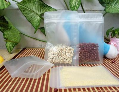 China Biodegradable 8*12cm Frosted Zipper Moisture Proof Bag for sale