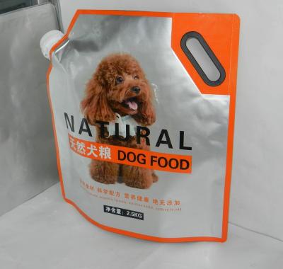 China Moisture Proof Dog Food Packaging Bag With Spout for sale