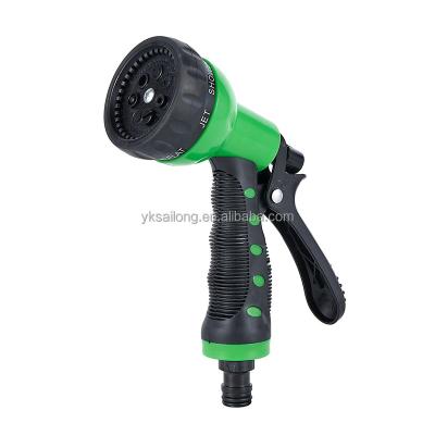 China Hot Selling Flow Controls 7 Functions Variable Soft Handle Adjustable Flow Control Garden Spray Water Gun Plastic for sale