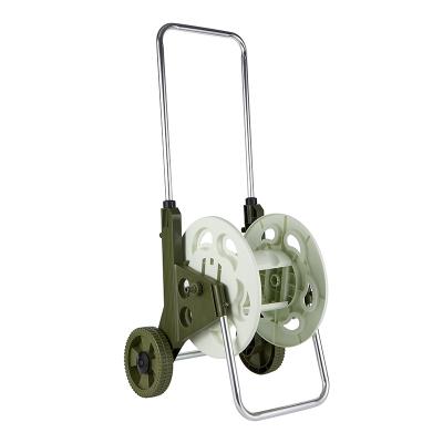 China Wholesale Adjustable High Quality Mobile Portable Garden Water Hose Reels Trolley With Two Wheels for sale