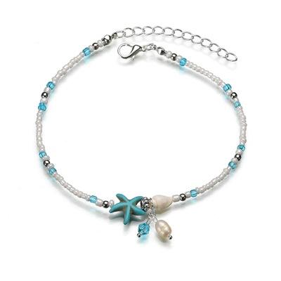 China Fashion Jewelry Starfish Shell Beach Anklet Conch Anklet Pearl Bracelet Jewelry for sale