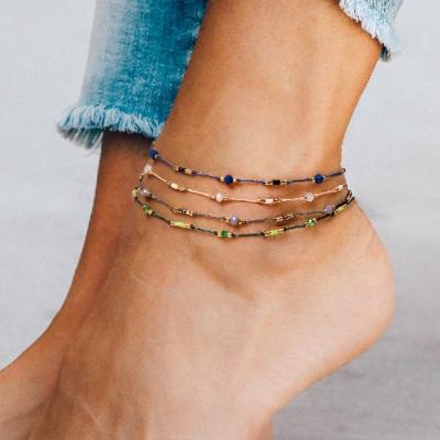 China Colorful MIYUKI Beads String Bracelet Bohemia Wax Jewelry Friendship FASHION Bangle Jewelry Anklet for sale