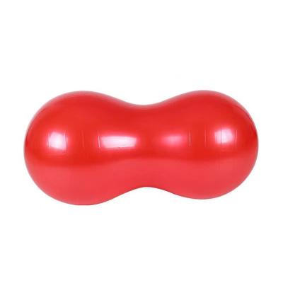 China Yoga Gym Fitness Massager PVC Roll Exercise Peanut Round Hot Selling Yellow Soft Ball for sale