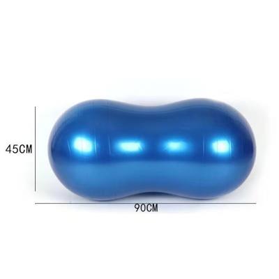 China Factory Price Round Yoga Massager Exercise Silicone Massage Shaped Shape Roller Eco Anti-burst Peanut Ball for sale