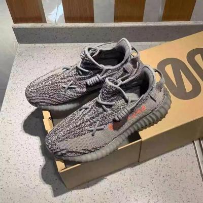 China 2022 original fashion unisex breathable sneakers fashion latest design men's high quality reflective zebra Yeezy 350 v2 for sale